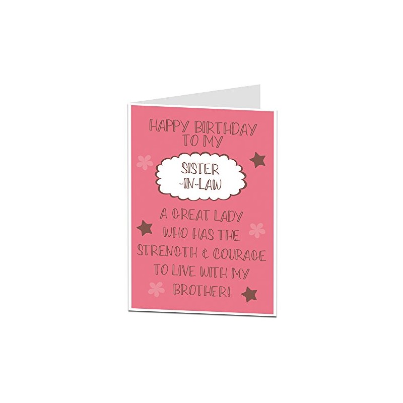Funny Happy Birthday Sister In Law Card