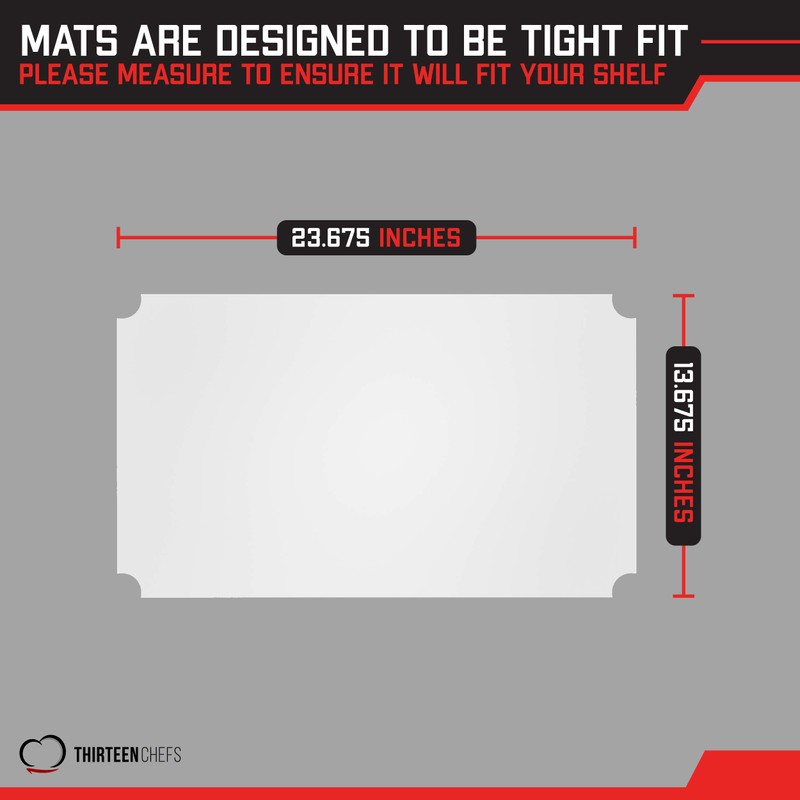 Thirteen Chefs Industrial Shelf Liners 24 x 14 Inch, 5