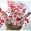 SaktopDeco 100 bolsas de celofán de corazón rojo, bolsas de