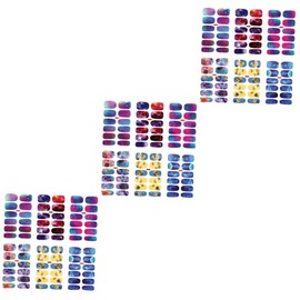 Minkissy 18pcs Nail Art Stickers for Women Full Cover Nail Decor Delicate Patterns for Weddings Parties and Festivals