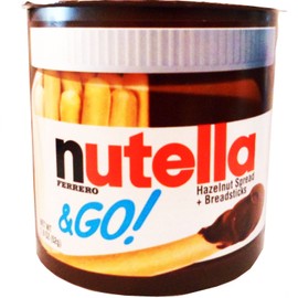 Nutella & Go Hazelnut Spread Breadsticks Net Wt 1.8 Oz (52g) (Pack of 6)