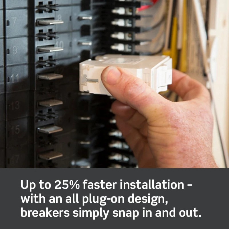 Leviton 20 Amp 1 Pole Circuit Breaker Plug on for