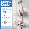 Joqixon Shower Caddy, Upgraded Extended Length Shower Caddy Over Showerhead