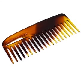 Amber Color Wide Tooth Hair Comb, Large Hair Detangling Shower Shampoo Comb Hairdressing Hair Styling Comb Designed for Curly Hair or Long Wet Hair (ZKABN35)