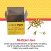 School Smart Brass Plated Fasteners - 3/4 inch - Box