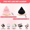 Velvet Duo Soft Reusable Triangle Makeup Powder Puffs 2pcs (Soft