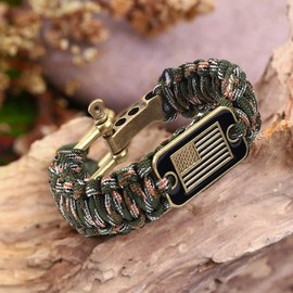 Military Paracord with Outdoor MutiTools -Army Bracelet for Men!