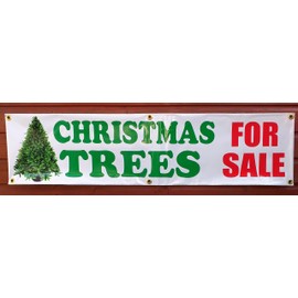 Christmas Trees For Sale Banner (1ftx4ft)