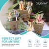GloBrite Set of 6 Mini Fairies - Garden Outdoor Ornaments