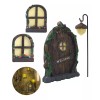 FS Puerta De Hadas Para Decoraciones Árboles Accesorios Jardin