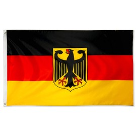 DANF Germany Eagle Flag 3x5 Foot Polyester German State Ensign Flags Polyester with Brass Grommets 3 X 5 Ft