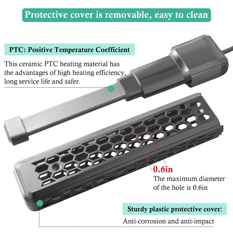 HITOP Aquarium PTC Heater with Controller: 200W 300W 400W Digital
