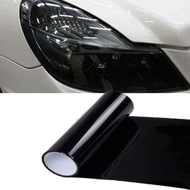Riloer Car Light Film, Tint Vinyl Film for Headlight, Rear Light, Taillight Fog Lamp, 30cm*180cm, Deep Black