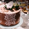 O'CREME White Wraparound Cake Pastry Round Drum Board 1/4 Inch