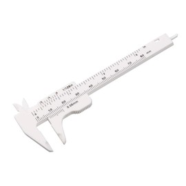 uxcell Vernier Caliper 80mm 3 Inch Metric Mini Double Scale Plastic Ruler Measuring Tool Color Random