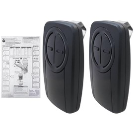 KOGUNXU Universal Garage Door Opener Remote - Works with Yellow/Red/Purple/Green Learn Buttons - 2 Button Control