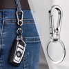 ATB-Foger Pack of 8 Metal Key Rings Carabiner Key Rings