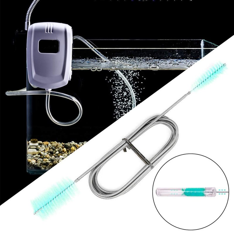 MiOYOOW Flexible Drain Brush Double Ended Hose Brush Nylon Elastic