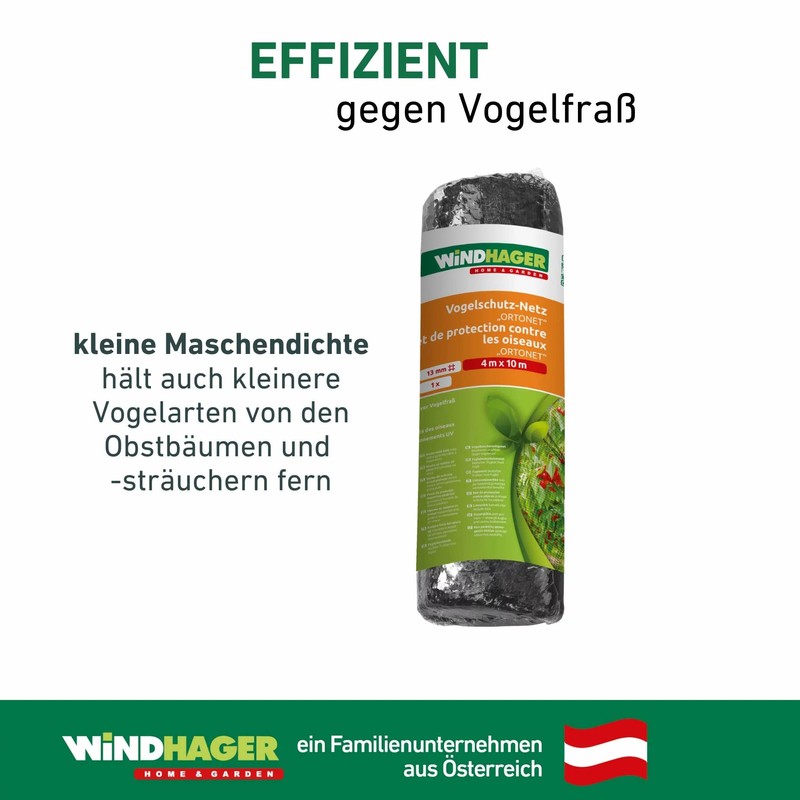 ORTONET Windhager Bird Protection Netting