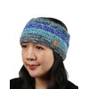 Pachamama Women Wool/Mohair Ear Warmer Headband Fleece Lined Handknitted Neutral