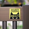 Security Stickers, Security Camera, Surveillance, Black Cat, Weatherproof, Water Resistant,