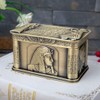 Hogarup decorative box with lid small metal jewelry box trinket