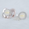 Miyocar Lovely Anniversary Bling Handle Custom Pacifier and Clip Set