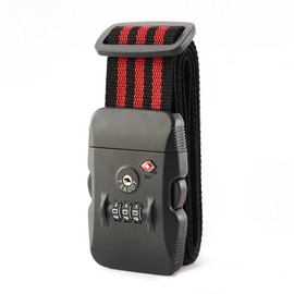 MiyabiLife Suitcase Belt with TSA Lock, Carrying Case, Belt, Cargo Collapse Prevention Band, For Travel, Business Trips, 3-Digit Dial, Luggage Fastening Belt, Adjustable Length, Lightweight,