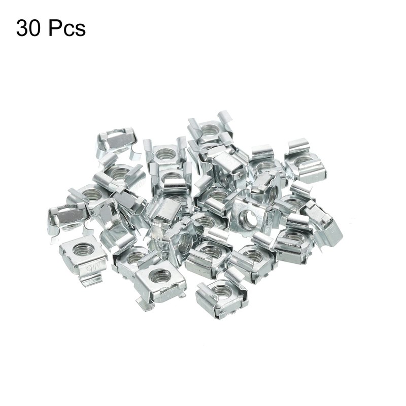 PATIKIL M6 Carbon Steel Zinc Plated Cage Nuts for Server