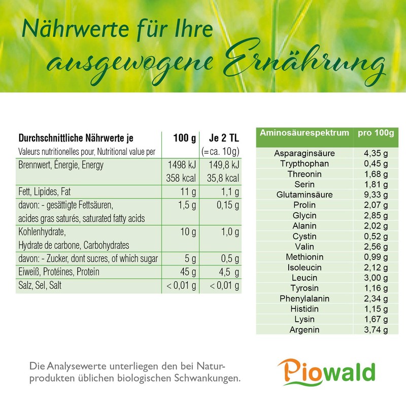 Organic Sunflower Protein - 1 kg Supply Pack