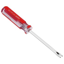 PATIKIL Upholstery Staple Remover, 4" V Straight Construction Staple Puller Staple Nail Tack Tool for Furniture Wooden Floor Photo Frame, Red