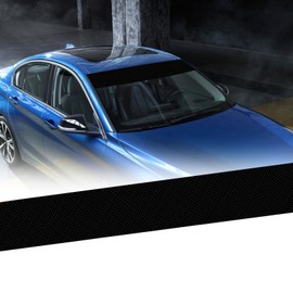 SUNBREATH Auto Front Rear Windshield Decal Vinyl Creative Eyes Decor Sticker Strip Windshield Shade Sun Visor Black
