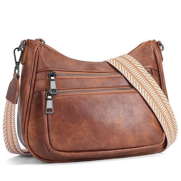 YOVIEE Women's Medium Vegan Leather Shoulder Bag Crossbody Bag Made