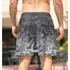 APTRO Men's Swimming Shorts with Zip Pockets 2 in 1