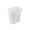 Rubbermaid Vanity Trash Can/Wastebasket, 1.5-Gallons/6-Quarts, White, for Under Counter/Kitchen/Office/Bedroom/Bathroom