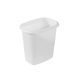 Rubbermaid Vanity Trash Can/Wastebasket, 1.5-Gallons/6-Quarts, White, for Under Counter/Kitchen/Office/Bedroom/Bathroom