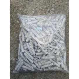 NYLON 300 PIECES. GREY ANCHORS WALL PLUGS NYLON 12X60 MM