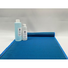 12" x 5FT Twill Weave Color Carbon Fiber Resin Kit (12", Blue, 3)