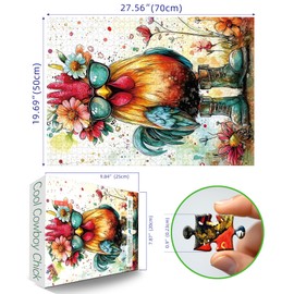 Sunglasses Cool Chicken 1000 Piece Puzzle for Adults