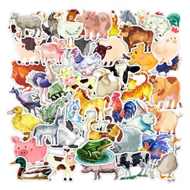 50 Farm Stickers, Farm Mini Decorations, Farm Animal Stickers, Farm Animal Decoration, Decorative Stickers, Item Decoration for Boys and Girls