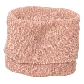 Disana Tube Scarf, 100% Organic Merino Wool GOTS, IVN Best | Extra Light and Warm | Baby Toddler Child Unisex | Made in Germany, Natural rose