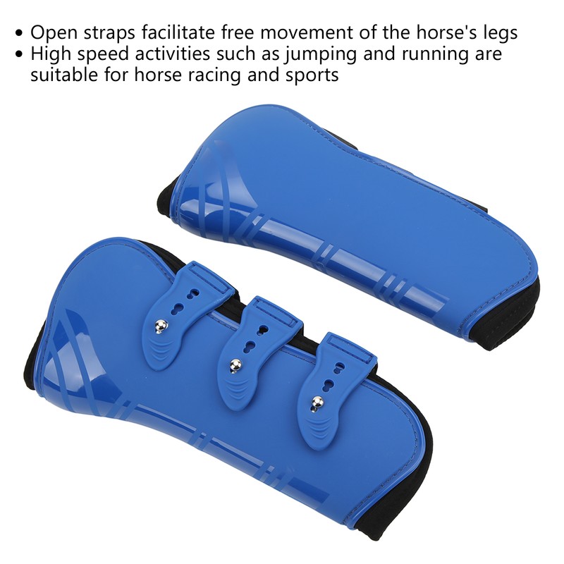 2pcs Horse Front Leg Boots PU Shell Horse Tendon Boots