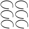 Pack of 6 x Alice Bands [Black]