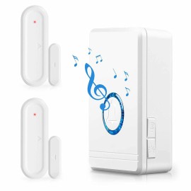 Kingsl Wireless Door Window Open Burglar Alarm Magnetic Sensor Kids Safety with 2Sensor