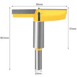 Meccion Carbide Forstner Drill Bit Wood Hole Cutter, Professional Woodworking Project Hole Saw Drill Bit (90 mm)
