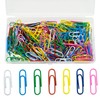 200 Pcs Paper Clips, 28 MM/1.1" Coloured Paperclips Metal Paper