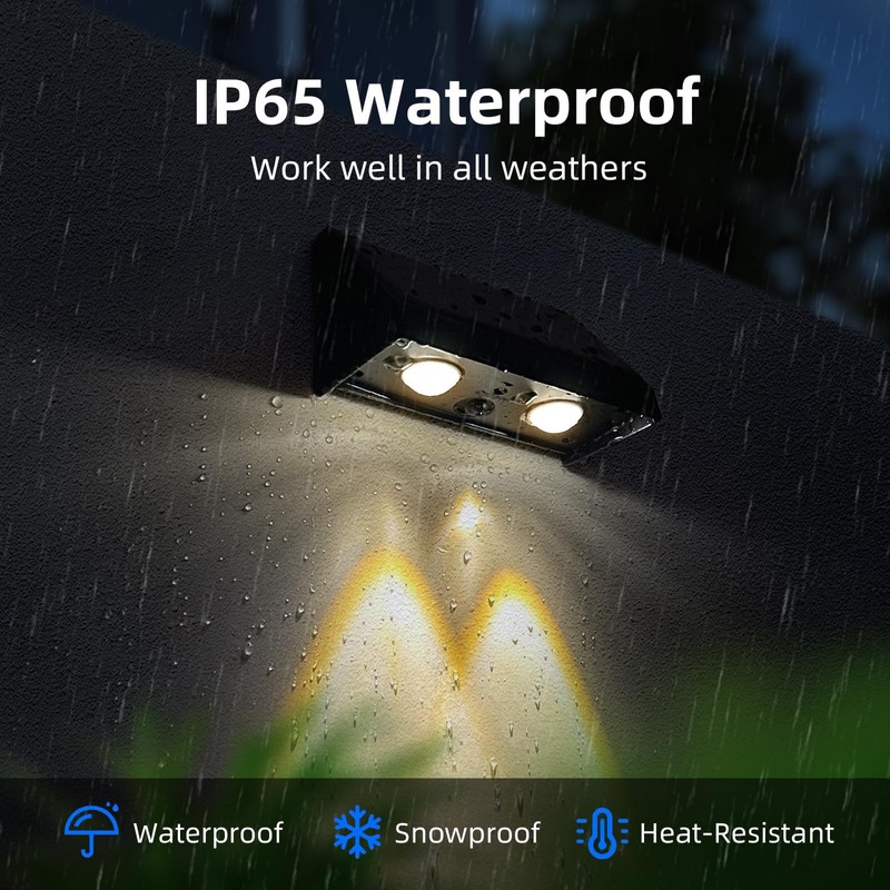 XmnSoly Solar Lights Outdoor Waterproof LED Convex Lens 3000K Warm