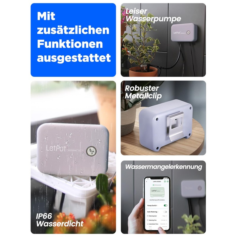 LetPot Automatic Watering System for Potted Plants, [WiFi & App