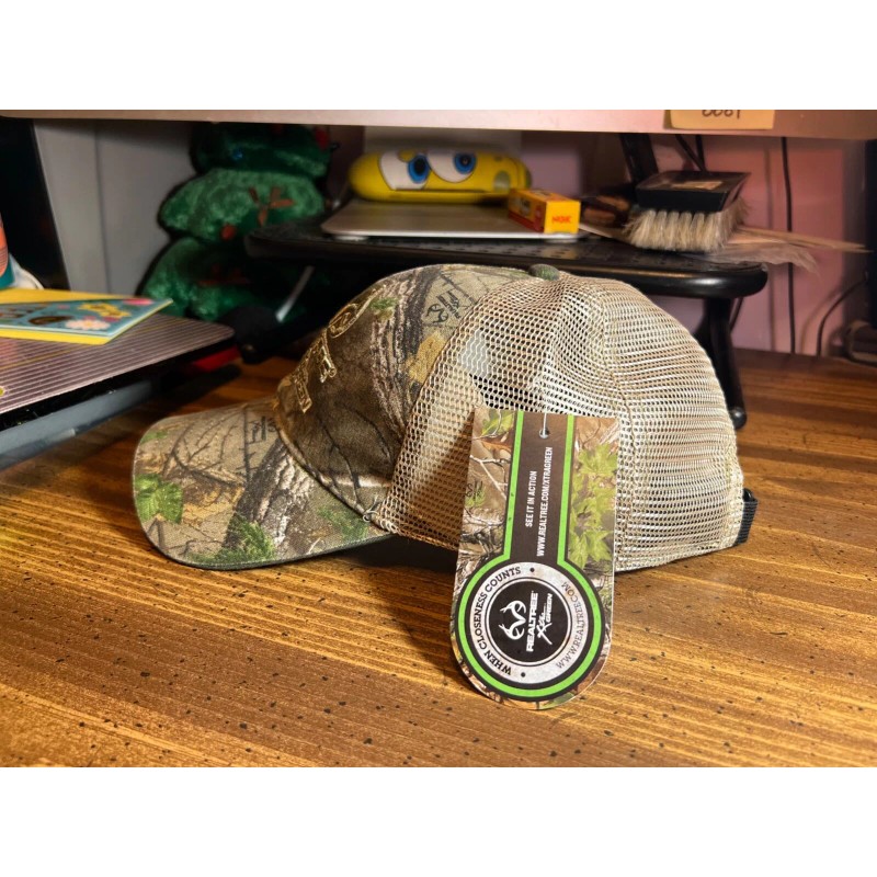 Realtree™ REALTREE Xtra GREEN & Antler Camo Mesh Hat ~