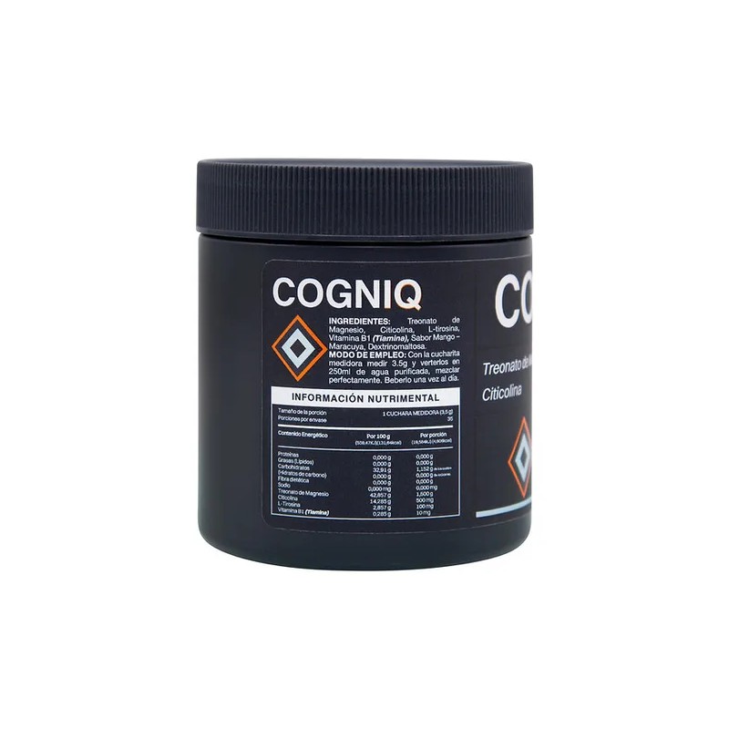 Cogniq Treonato De Magnesio (polvo 125 G) Anahuac Sabor Mango/maracuyá